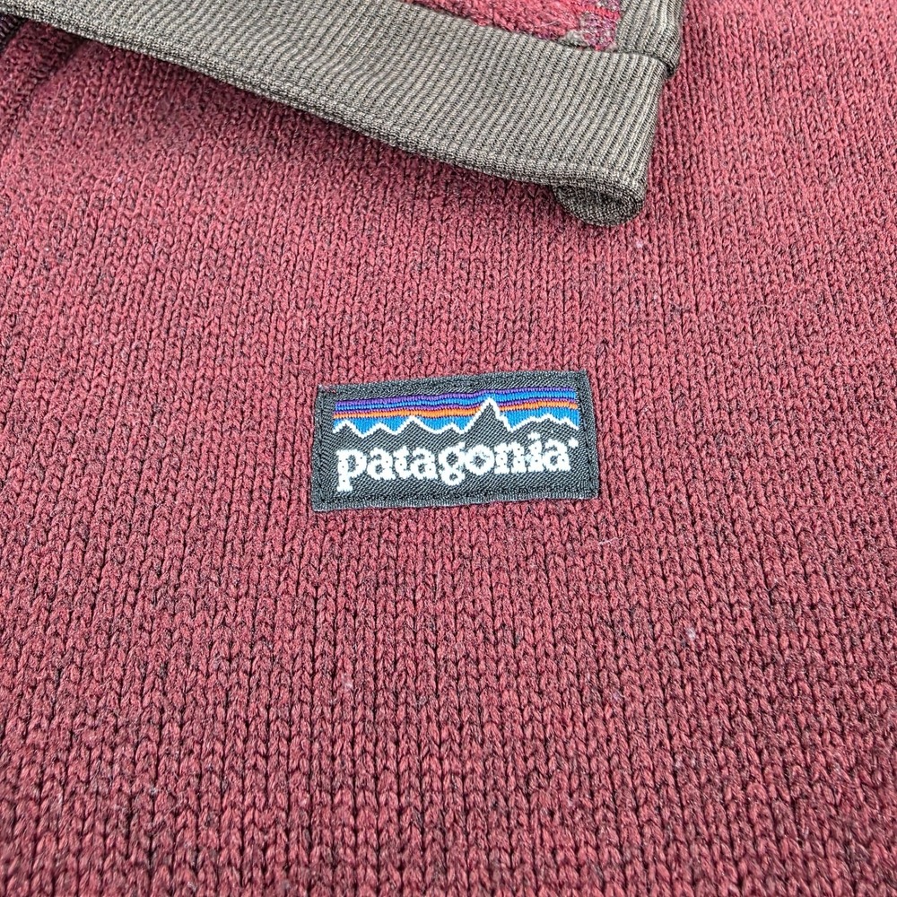 Patagonia Better Sweater 1/4 Zip Red Womens Medium 25617 Bergundy Red - Picture 3 of 9